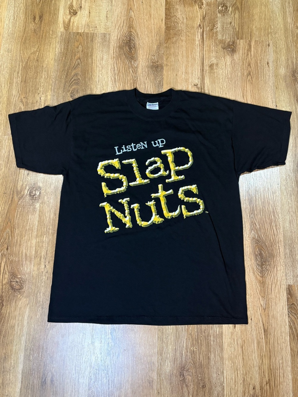 Vintage  Jeff Jarrett “Listen Up Slap Nuts” T-Shirt XL WCW nWo Guitar Rare
